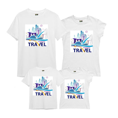Singapore Travel Destination Matching Family Tshirts