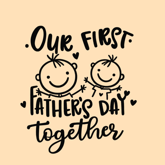 First Father’s Day Twinning T-Shirt and Onesie for Daddy & Little One
