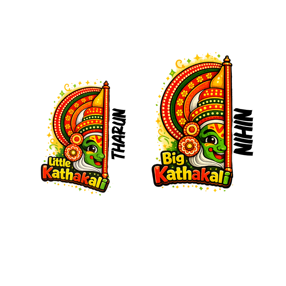 Kerala Festival Sibling T-Shirt Combo | Soft Cotton Kids Wear