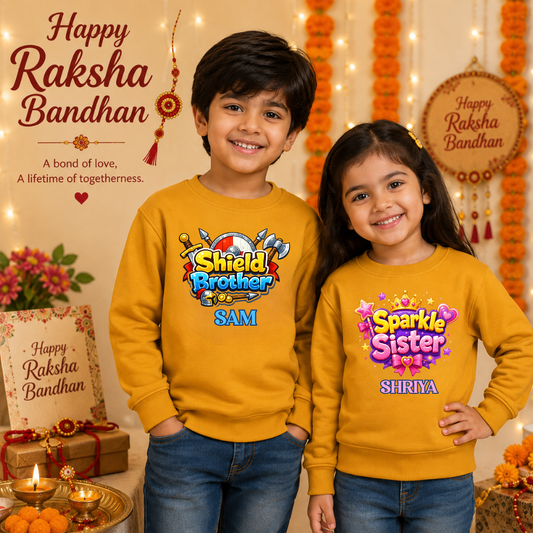 Rakhi Gift Matching Sweatshirt for Kids