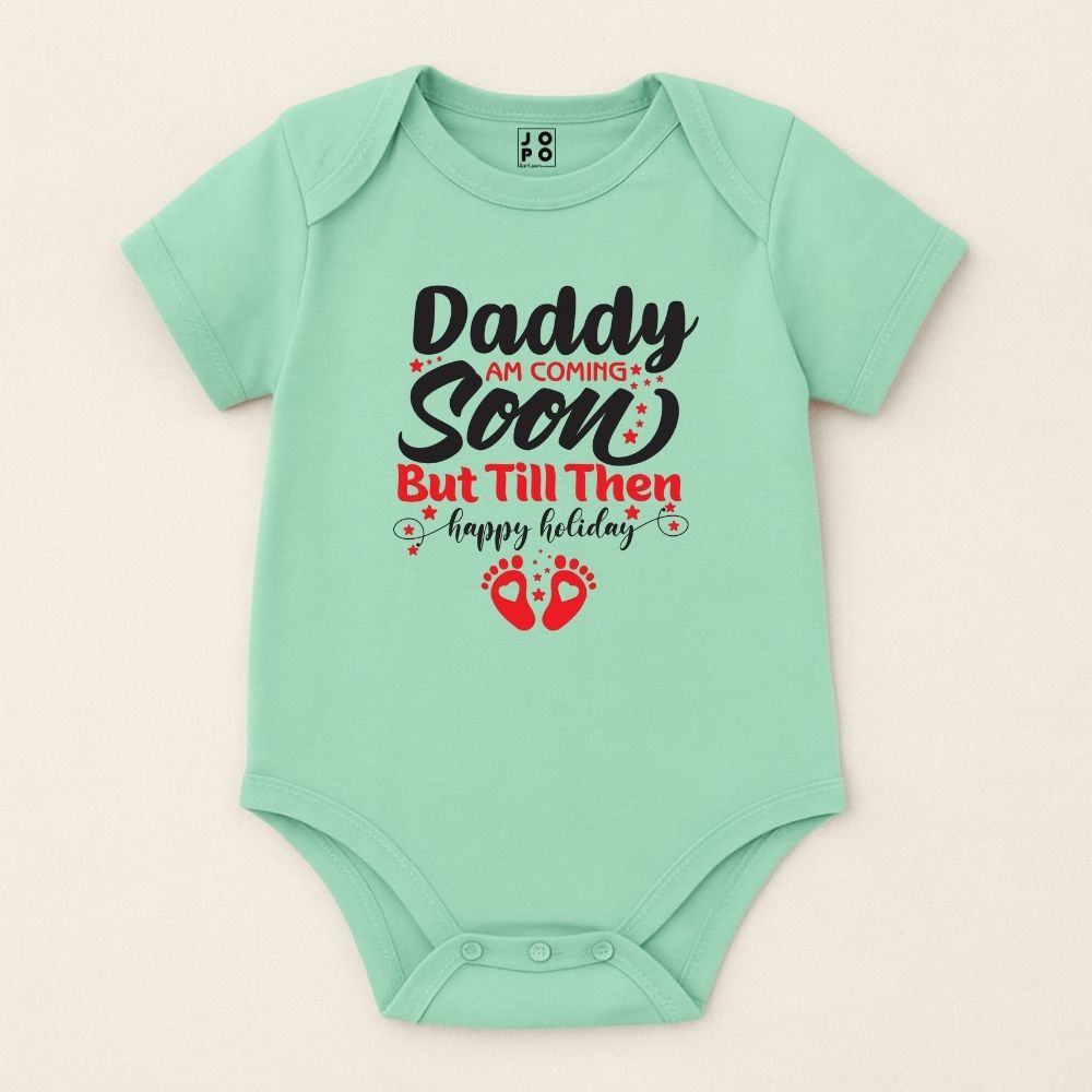 Daddy, I’m Coming Soon – Baby Announcement Romper