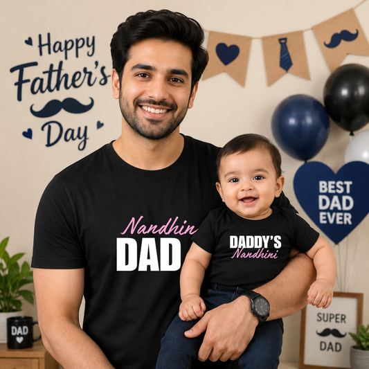 Premium Cotton Father’s Day Matching T-Shirts for Father and Son