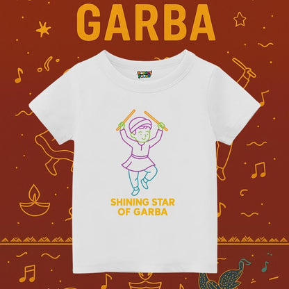 Shining Star Garba Custom Kids Tshirt