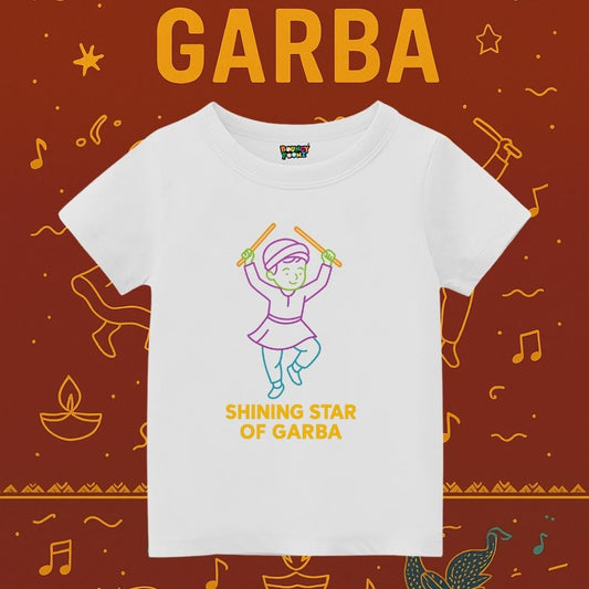 Shining Star Garba Custom Kids Tshirt