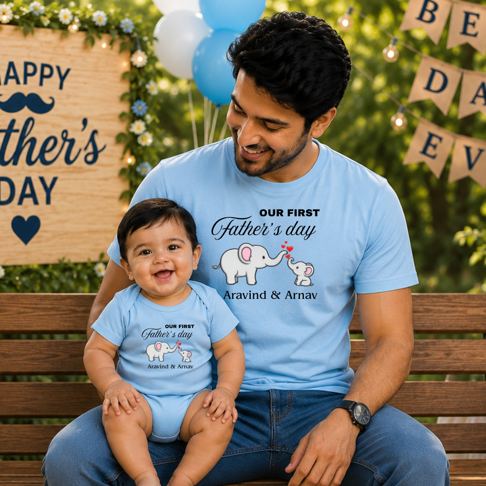 Father Son Matching T-Shirts for Father’s Day 2026 | Dad Baby Twinning Combo