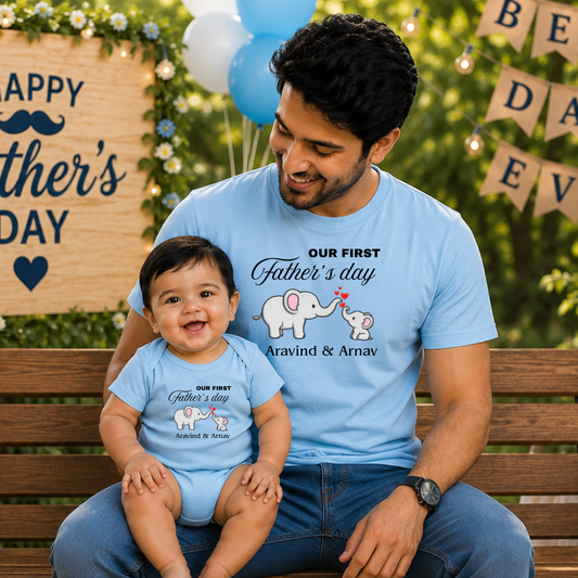 Father Son Matching T-Shirts for Father’s Day 2026 | Dad Baby Twinning Combo