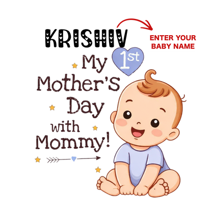 Premium Funny Baby Romper with Custom Name | Cute Mother’s Day Onesie for Babies