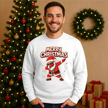Merry Christmas Santa Dancing Sweatshirt – Fun Holiday Graphic Outfit for Men & Women