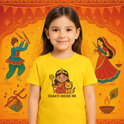 Name Customised Navratri T-Shirt | "Shakti Inside Me" | Durga Maa Design (Copy)