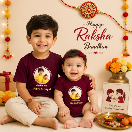Cutest Sibling Ever Romper and T - shirt