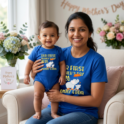 First Mother’s Day Matching Outfits – Mom & Newborn Baby Set