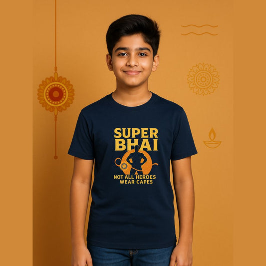 Power Packed Super Bhai T-Shirt - Gifts for Brother