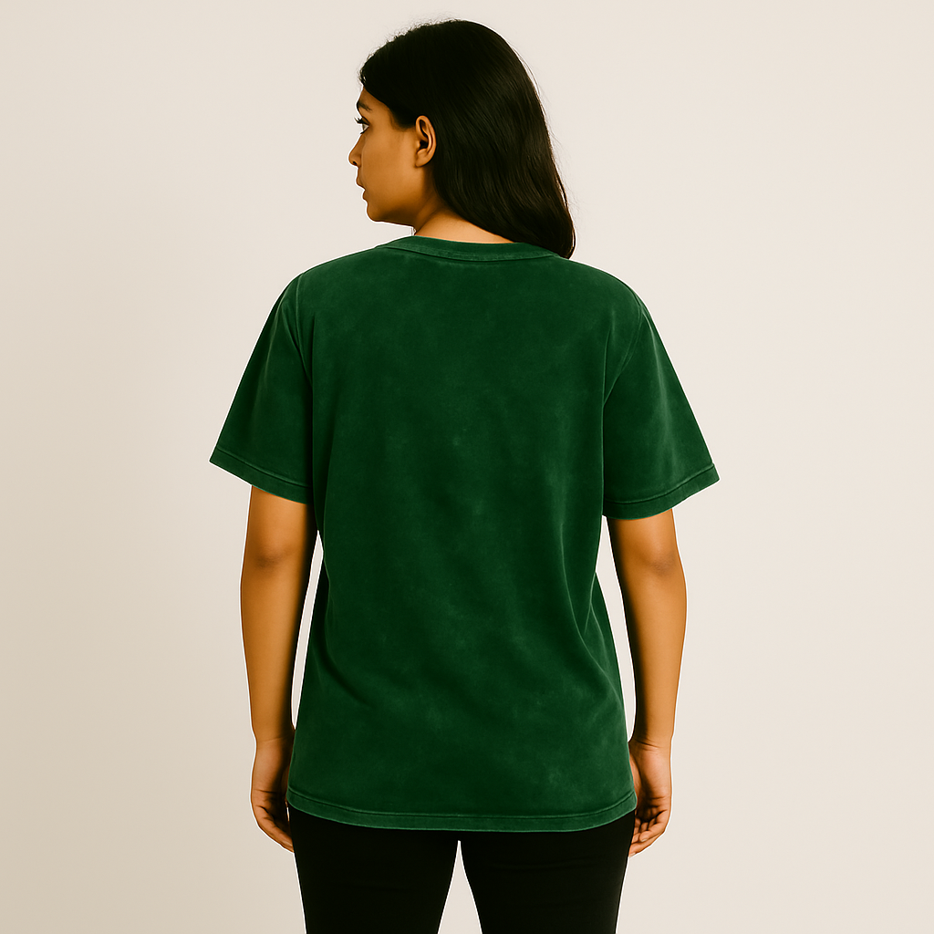 Customised Oversized T Shirt - Vintage Maroon Red