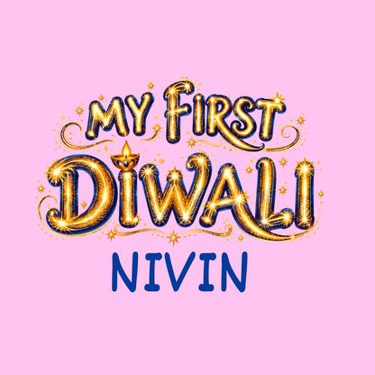 First Diwali Baby Bodysuit | Personalised Name Printed Romper