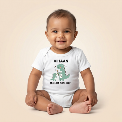 Personalized Baby Romper Gift for Mother’s Day | Custom Name Baby Onesie