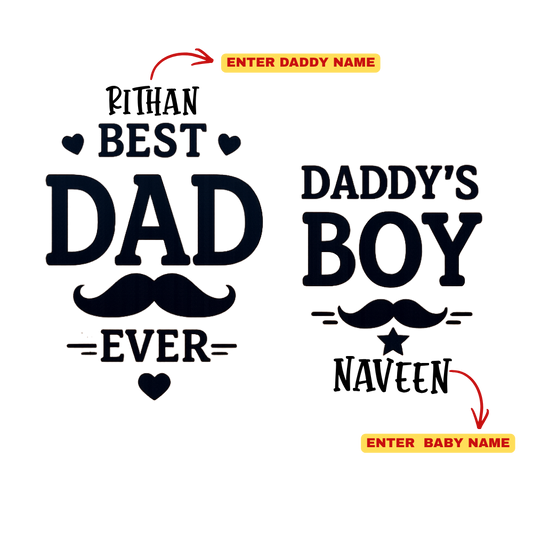 Raglan Sleeve Matching T-Shirts for Dad & Kids | Father’s Day Family Combo Tees
