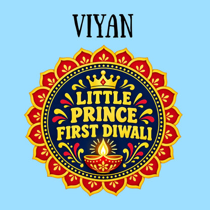 My First Diwali Baby Romper | Personalised Festival of Lights Outfit