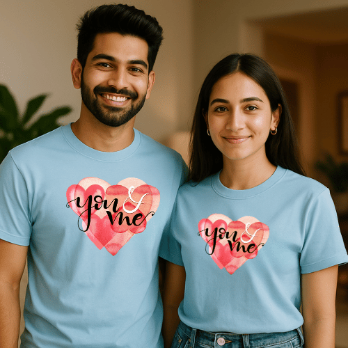 Couple T Shirts Cute Couple – Valentine Day Printed Tees