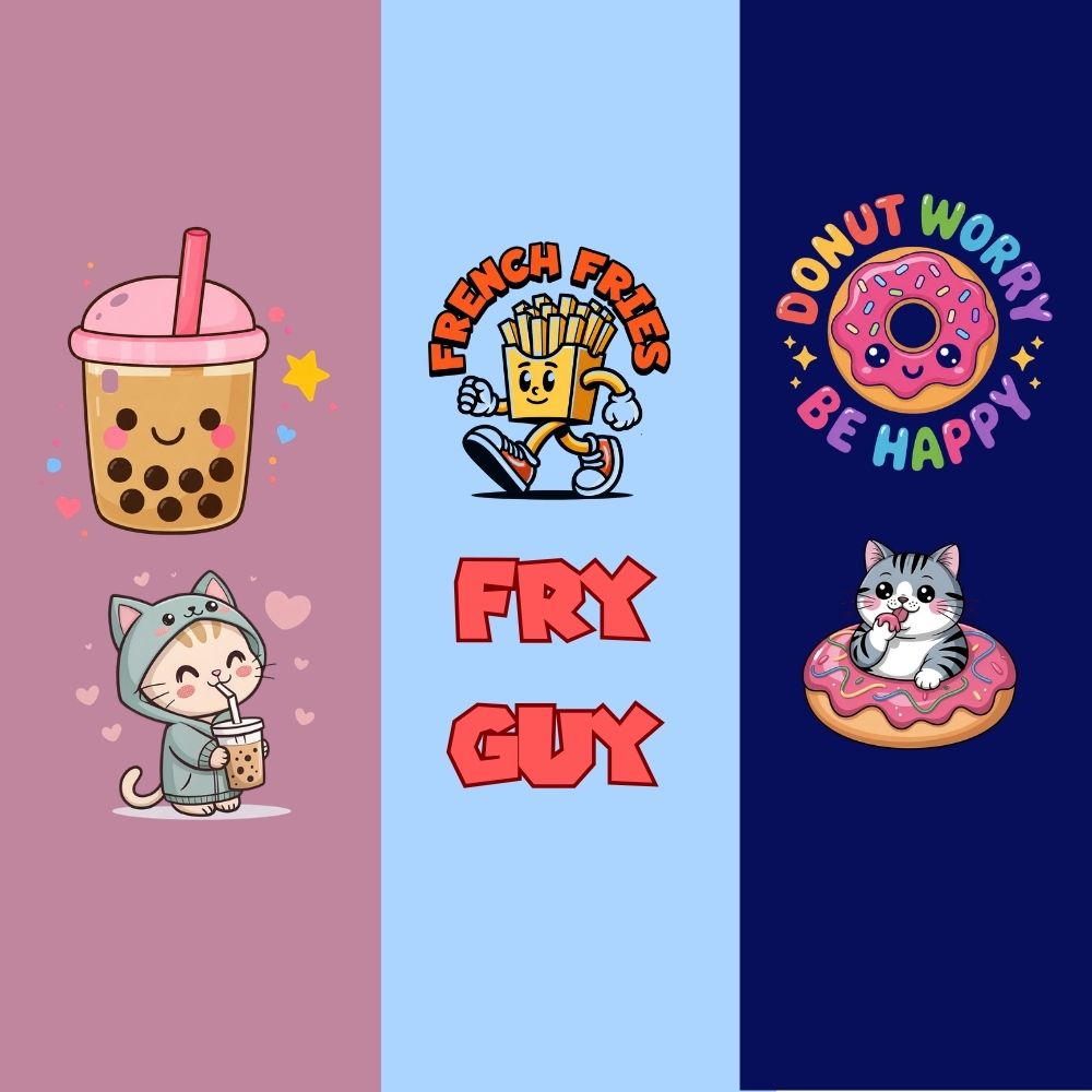 Cute Food Theme Kids Co-Ord Set | Premium Cotton Printed T-Shirt & Shorts