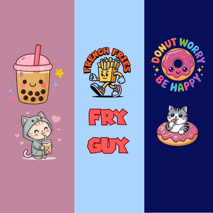 Cute Food Theme Kids Co-Ord Set | Premium Cotton Printed T-Shirt & Shorts
