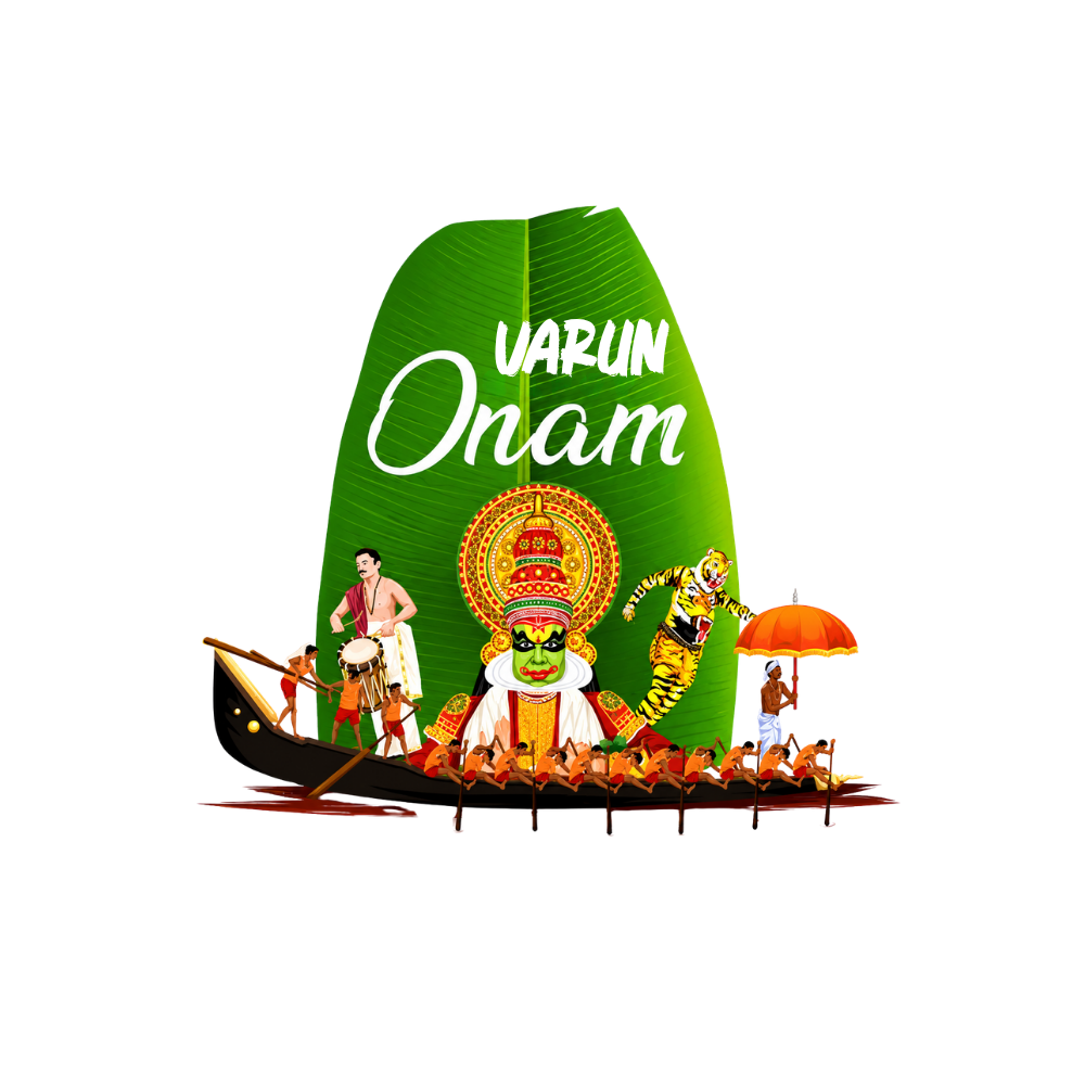 Personalized Onam T-Shirt  – Custom Name Kerala Culture & Vallam Kali Festival Tee