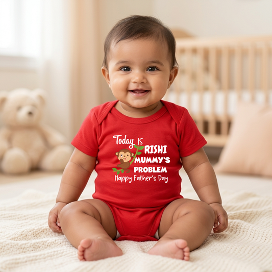 Personalized First Father’s Day Baby Outfit for Newborns