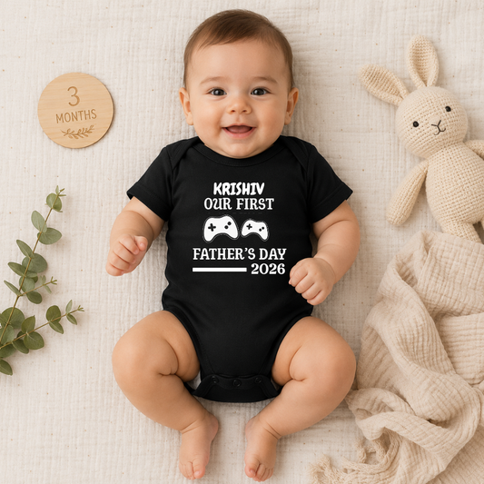 New Dad First Father’s Day Baby Romper | Adorable Infant Onesie