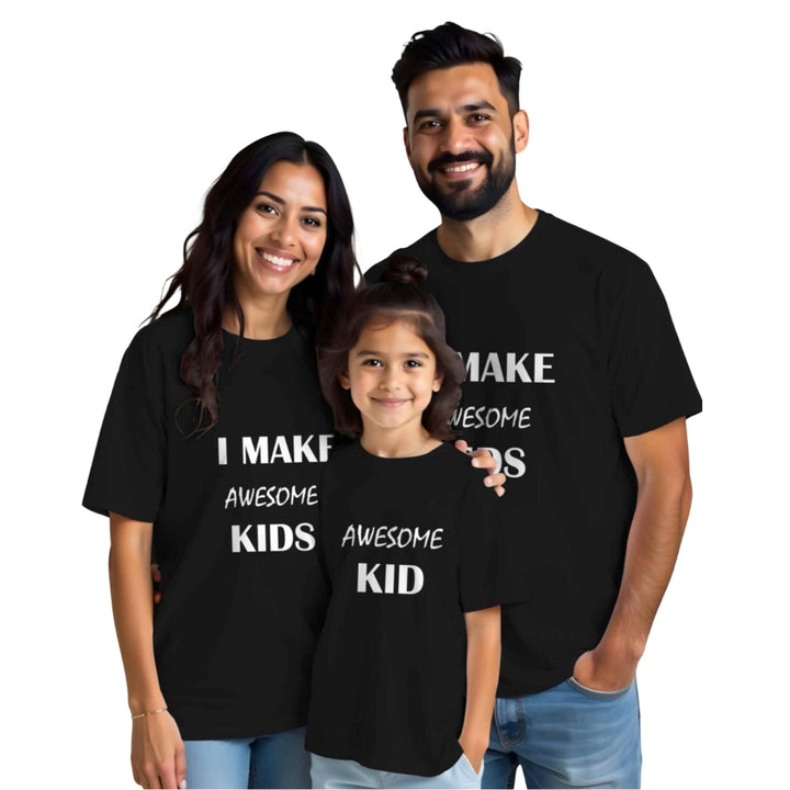 Insta Parents Matching Family Twinning T Shirt- Combo Of 3