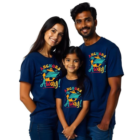 T shirt for family of 4 Navy