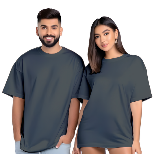 Oversized plain couple t shirt