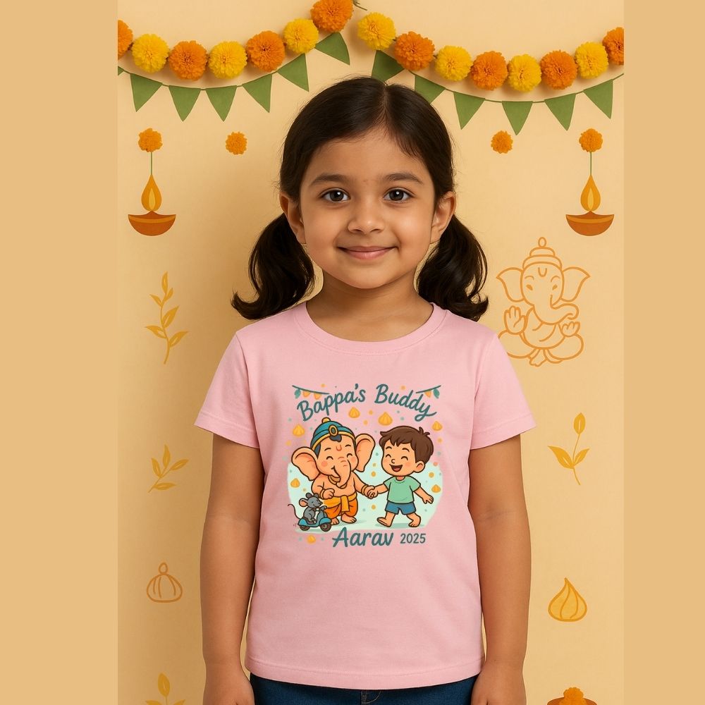 Bappa's Buddy Ganesh Chathurthi Lightpink t-shirt 