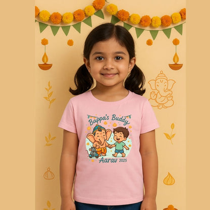 Bappa's Buddy Ganesh Chathurthi Lightpink t-shirt 