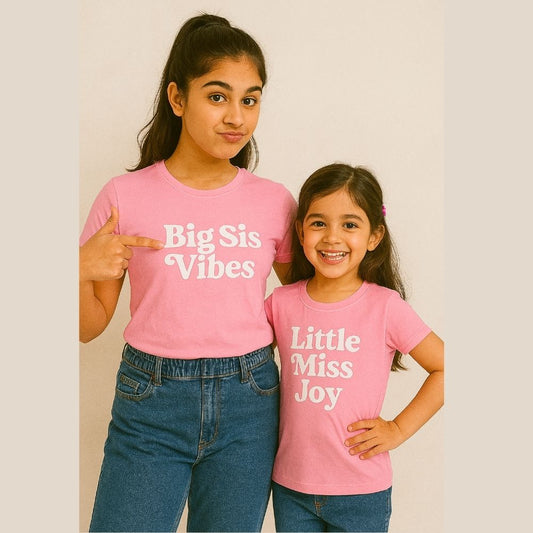 Sisters Matching T-shirts – Perfect Rakhi gift for sisters to twin and celebrate Rakshabandhan 2025