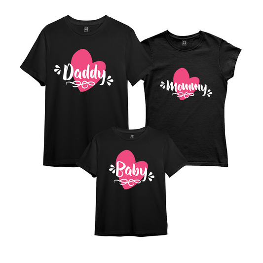 mom dad and son matching outfits for birthday black