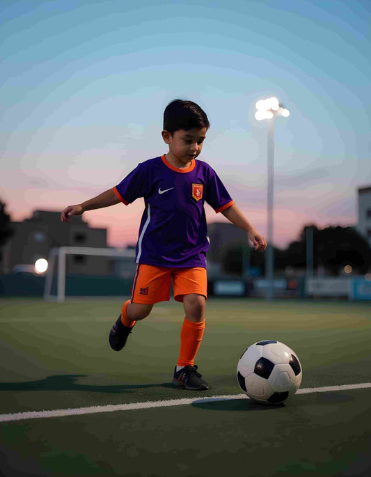 Customised_Purple_Orange_Sportswear_Jersey_and_Shorts_for_Kids