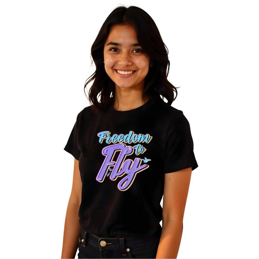 Freedom to Fly - Empowering Women's Casual Tees