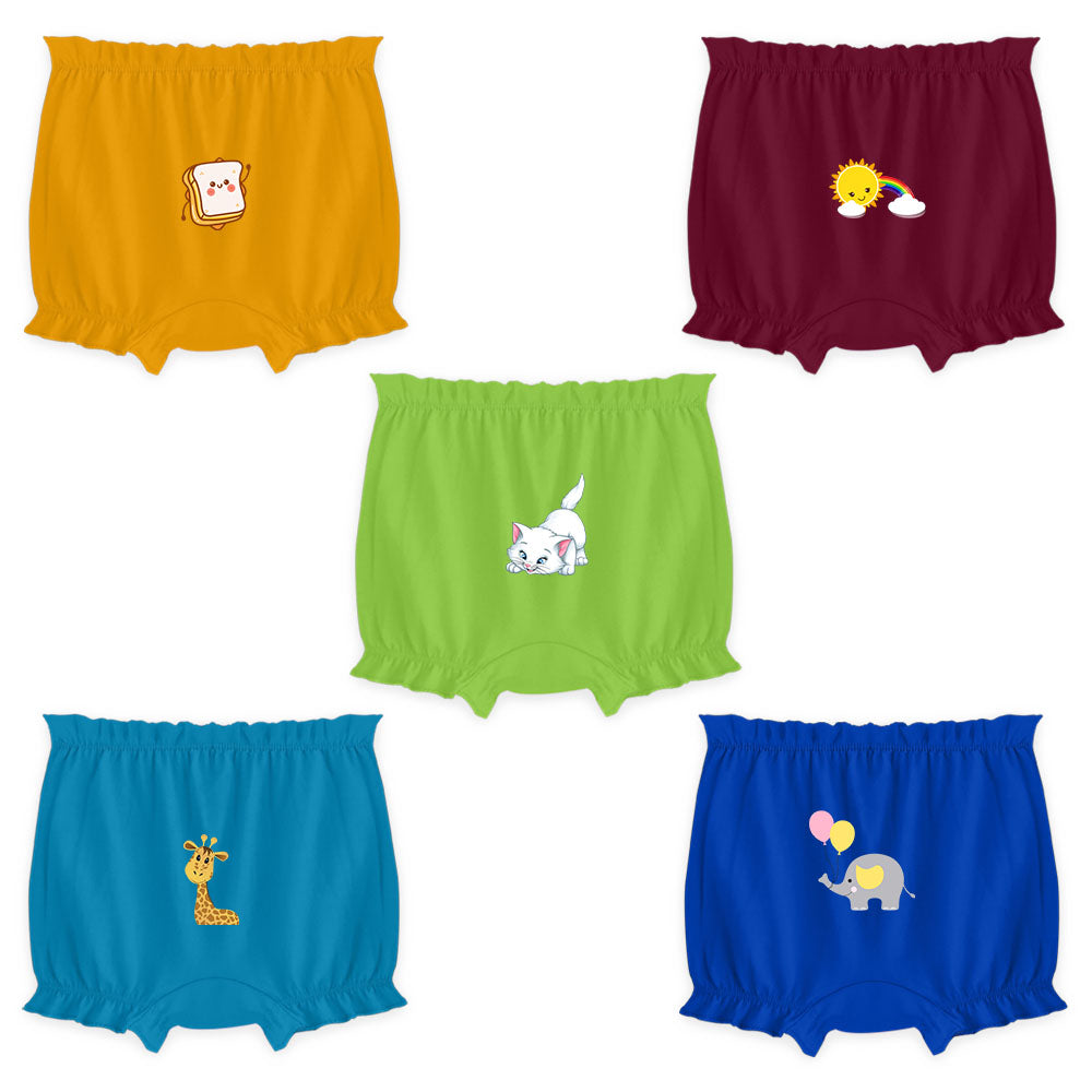 Cute 5pc Combo Frill Bloomer Pack
