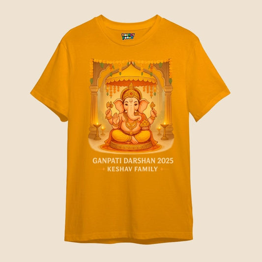 Mustard t-shirt for Ganesh Chathurthi Celebrations 
