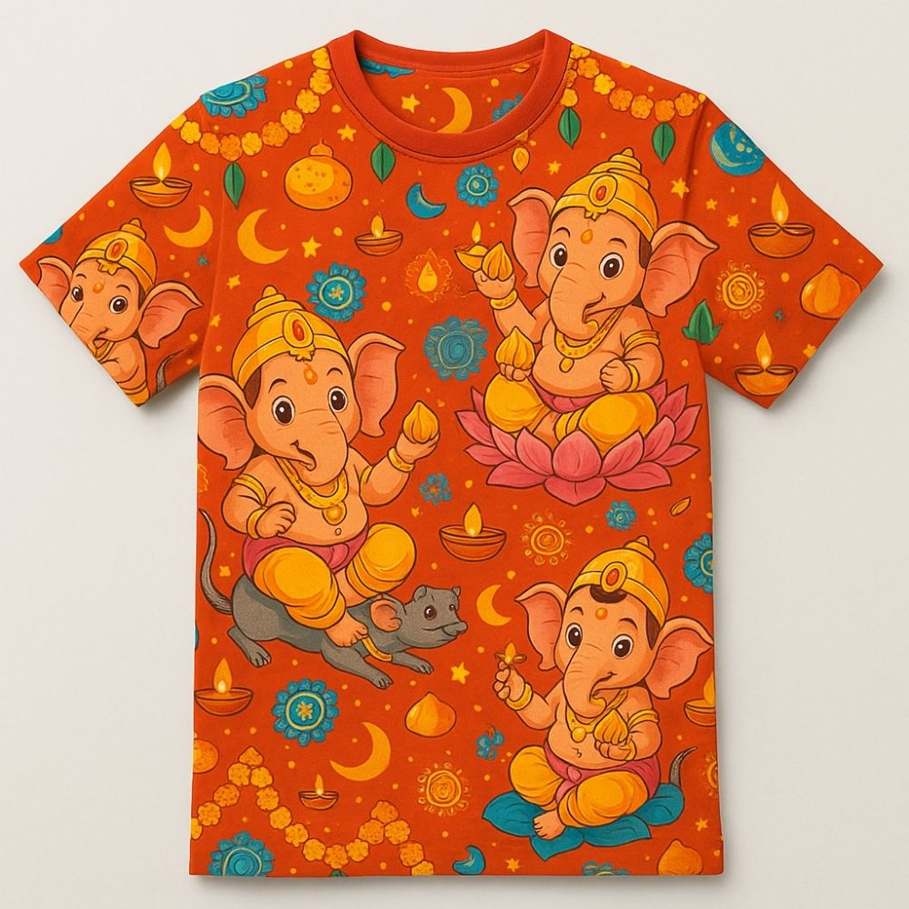 Kids Jersey with Ganesha Printed 