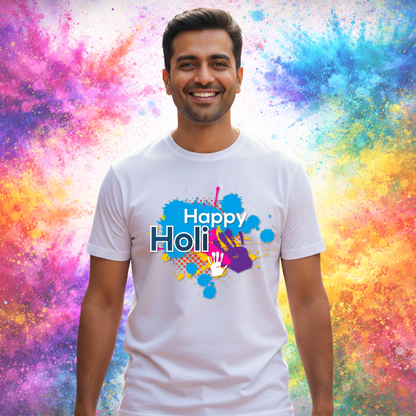 Holi Festival T-Shirt for Men Women Kids – Rang Barse Edition