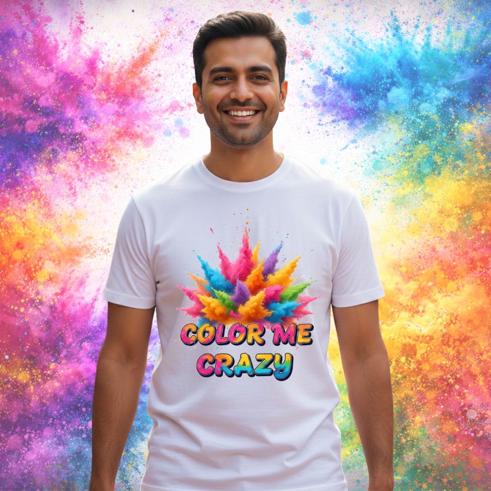 Holi Ki T-Shirt for Men, Women & Kids – Color Splash Edition
