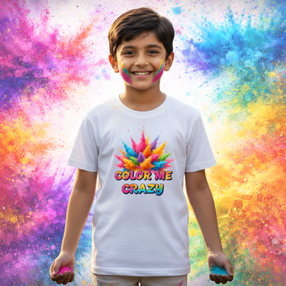 Holi Ki T-Shirt for Men, Women & Kids – Color Splash Edition