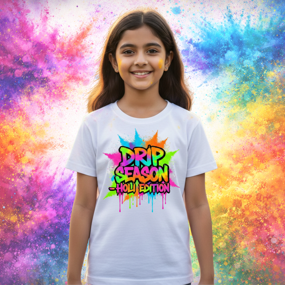 Holi Outfit T-Shirt for Men Women Kids – Festival Special