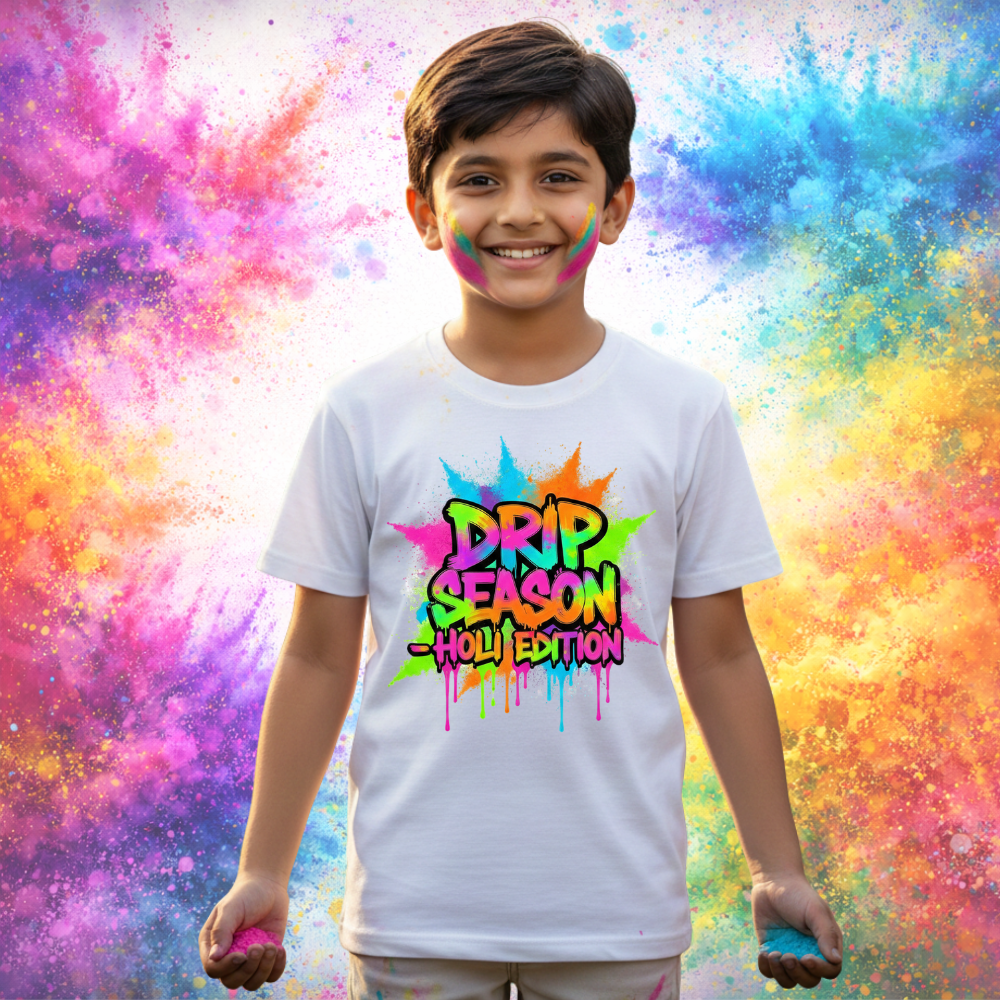Holi Outfit T-Shirt for Men Women Kids – Festival Special