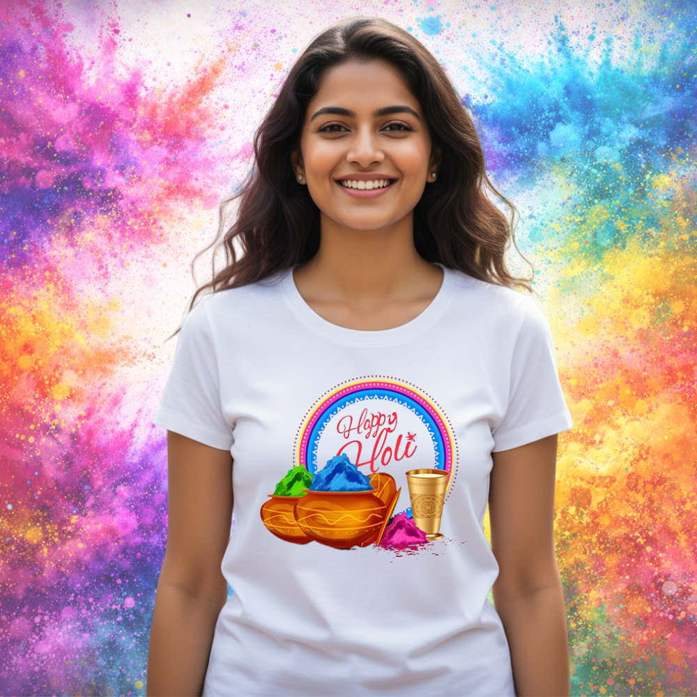 Holi Premium T-Shirt for Men Women Kids – Vibrant Edition