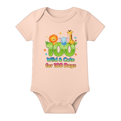 100 Days Function Special Baby Onesie India - BABY PEACH - 0 - 3 Months (Chest 18")
