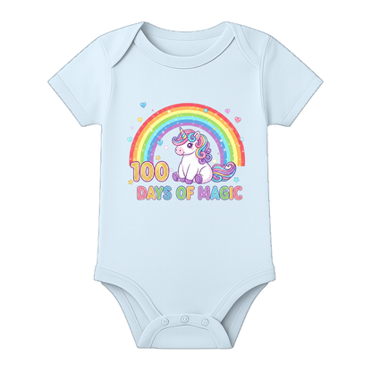 100 Days Celebration Onesie for Baby Boy India - BABY SKY - 0 - 3 Months (Chest 18")