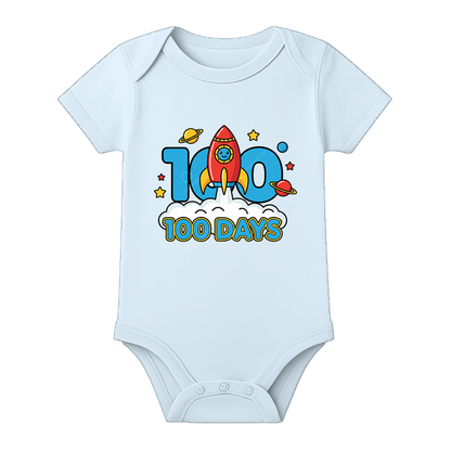 100 Days Baby Special Bodysuit for Photoshoot - BABY SKY - 0 - 3 Months (Chest 18")
