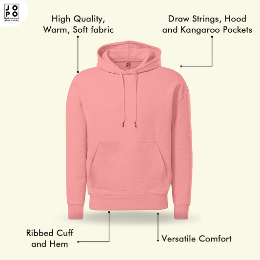   Peach Hoodie for   Men
