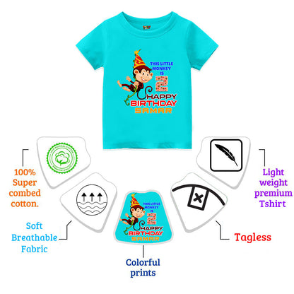 Customised Second Themed Birthday Tshirts for kids